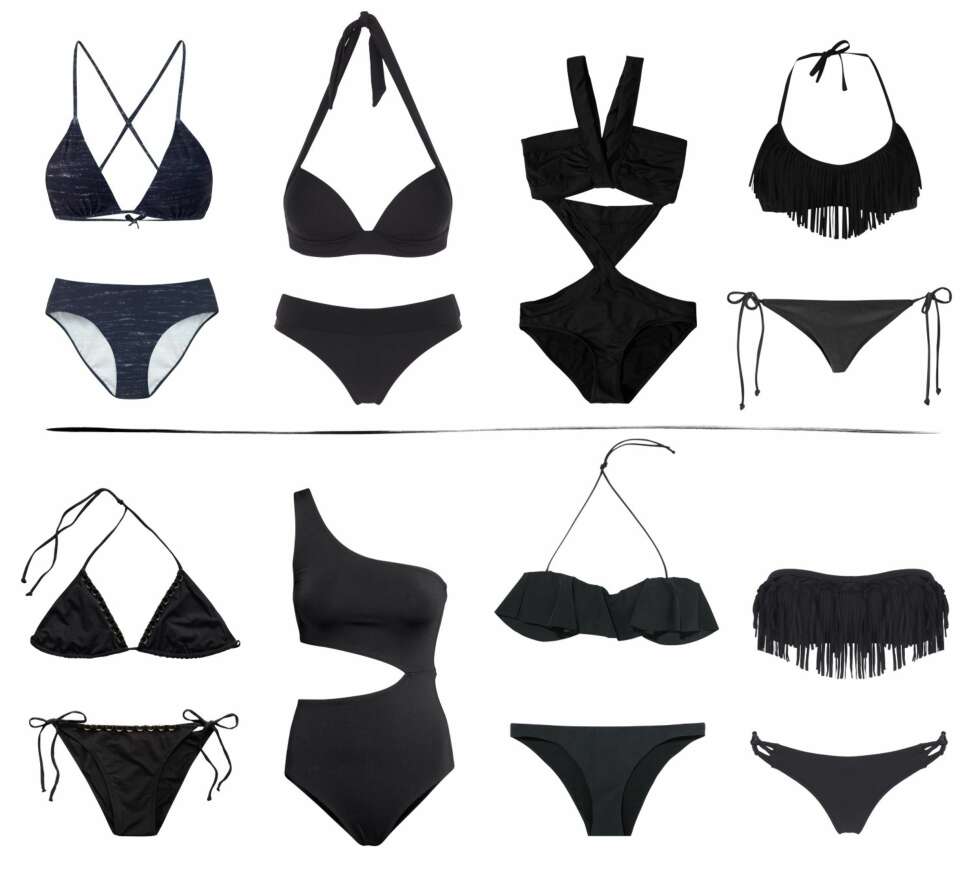 ØVERST FRA VENSTRE: Fillipa K, overdel kr 450, udnerdel kr 350. Accessorize, overdel kr 199, underdel kr 159. River Island, kr 319. Gina Tricot, overdel kr 99, underdel kr 79. Mango kr 199 per del. H&M, kr 299. Zara, kr 179 per del. Accessorize, overdel kr 225, underdel kr 185. ØVERST FRA VENSTRE: Fillipa K, overdel kr 450, udnerdel kr 350. Accessorize, overdel kr 199, underdel kr 159. River Island, kr 319. Gina Tricot, overdel kr 99, underdel kr 79. Mango kr 199 per del. H&M, kr 299. Zara, kr 179 per del. Accessorize, overdel kr 225, underdel kr 185.