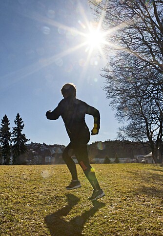 TID TIL TRENING: Tanja holder seg i god form med løping, og kan trene når hun vil. TID TIL TRENING: Tanja holder seg i god form med løping, og kan trene når hun vil.