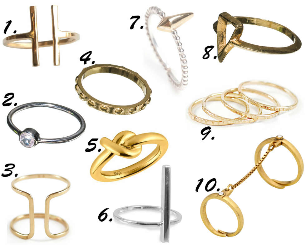 LEKRE RINGER: <b>1.</b> The Hatters, kr 400. <b>2.</b> Maria Nilsdotter, kr 1200. <b>3.</b> The Hatters, kr 495. <b>4.</b> Maria Nilsdotter, kr 1000. <b>5.</b> Sophie BySophie/Nelly.com, kr 995. <b>6.</b> Isabel Lennse/Nelly.com, kr 599. <b>7.</b> Arts & Craft, kr 298. <b>8.</b> Maria Nilsdotter, kr 1250. <b>9.</b> The Hatters, kr 335. <b>10.</b> Pilgrim, kr 349. LEKRE RINGER: <b>1.</b> The Hatters, kr 400. <b>2.</b> Maria Nilsdotter, kr 1200. <b>3.</b> The Hatters, kr 495. <b>4.</b> Maria Nilsdotter, kr 1000. <b>5.</b> Sophie BySophie/Nelly.com, kr 995. <b>6.</b> Isabel Lennse/Nelly.com, kr 599. <b>7.</b> Arts & Craft, kr 298. <b>8.</b> Maria Nilsdotter, kr 1250. <b>9.</b> The Hatters, kr 335. <b>10.</b> Pilgrim, kr 349.