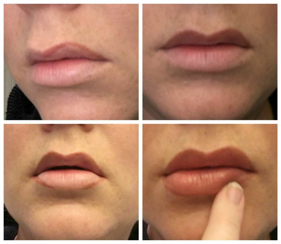 LIPLINER: 1. Legg lipliner langs ytterkanten av din naturlige leppekant fra munnviken, og lett utenfor leppekanten langs amorbuen, 2. Du liplineren nedover leppen, 3. Gjenta stegene på underleppen, 4. Soft også ytterkanten på lineren med en finger. LIPLINER: 1. Legg lipliner langs ytterkanten av din naturlige leppekant fra munnviken, og lett utenfor leppekanten langs amorbuen, 2. Du liplineren nedover leppen, 3. Gjenta stegene på underleppen, 4. Soft også ytterkanten på lineren med en finger.