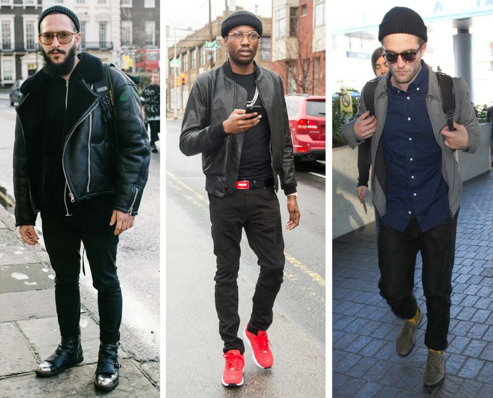 HIPSTERLUE: - Om du har en gjennomført stil og er litt den hipster-typen, synes jeg det er veldig kult med luen stylet på denne måten, forteller Lillian Vangen, PR- og markedsansvarlig i Bestseller. F.v.: Fashion forecaster Antonio, Meek Mill og Robert Pattinson. HIPSTERLUE: - Om du har en gjennomført stil og er litt den hipster-typen, synes jeg det er veldig kult med luen stylet på denne måten, forteller Lillian Vangen, PR- og markedsansvarlig i Bestseller. F.v.: Fashion forecaster Antonio, Meek Mill og Robert Pattinson.
