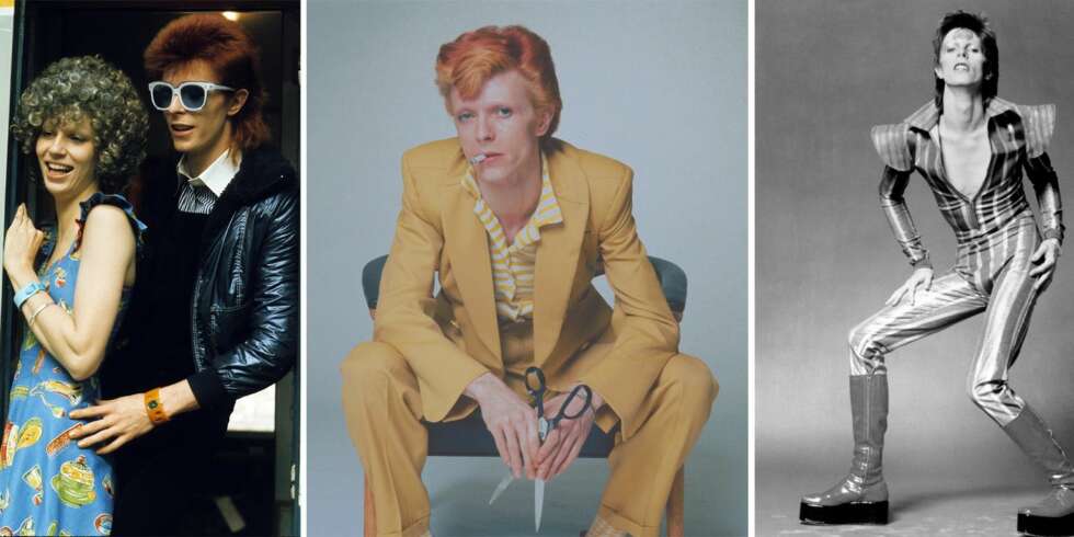 DAVID BOWIE: ROCKESTJERNE OG MOTEIKON: Søndag døde David Bowie av kreft, 69 år gammel. Selv om han først og fremst var rockestjerne, var han også et av tidenes største moteikoner. DAVID BOWIE: ROCKESTJERNE OG MOTEIKON: Søndag døde David Bowie av kreft, 69 år gammel. Selv om han først og fremst var rockestjerne, var han også et av tidenes største moteikoner.