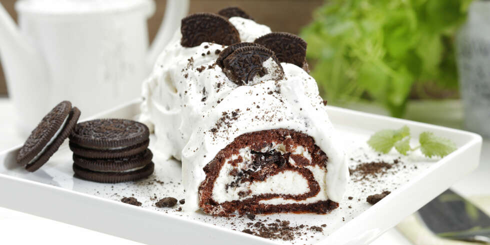 FESTKAKE: Oreokjeks er godt egnet til kaker, og smaker nydelig sammen med krem. FESTKAKE: Oreokjeks er godt egnet til kaker, og smaker nydelig sammen med krem.