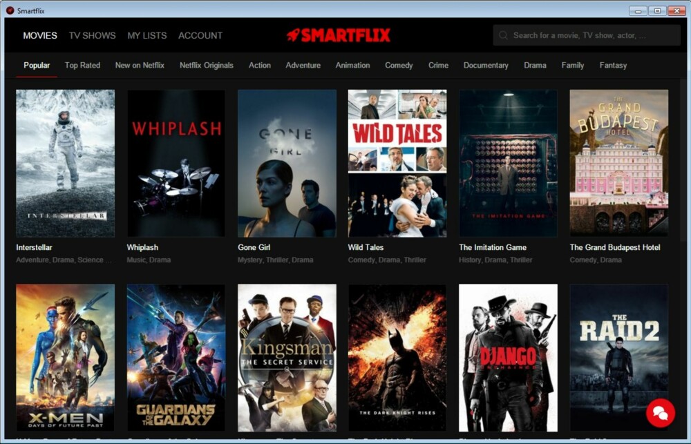 FLERE FILMER: Med Smartflix får du tilgang til alle filmene som finnes på Netflix, uansett hvilket land du er i. FLERE FILMER: Med Smartflix får du tilgang til alle filmene som finnes på Netflix, uansett hvilket land du er i.