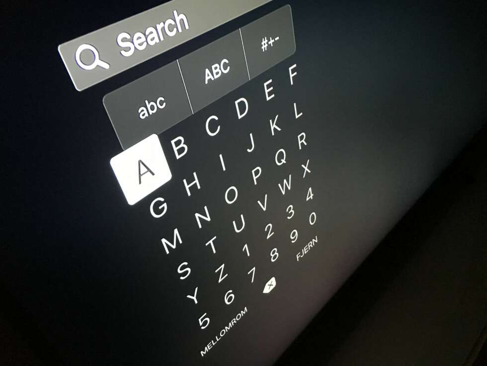 HELDIGVIS: Da AppleTV 4 kom i fjor, hadde Apple lagt alle bokstavene på en linje, noe som gjorde søk til et realt sveipebonanza. Heldigvis ble dette nylig endret tilbake til rutenettet. HELDIGVIS: Da AppleTV 4 kom i fjor, hadde Apple lagt alle bokstavene på en linje, noe som gjorde søk til et realt sveipebonanza. Heldigvis ble dette nylig endret tilbake til rutenettet.