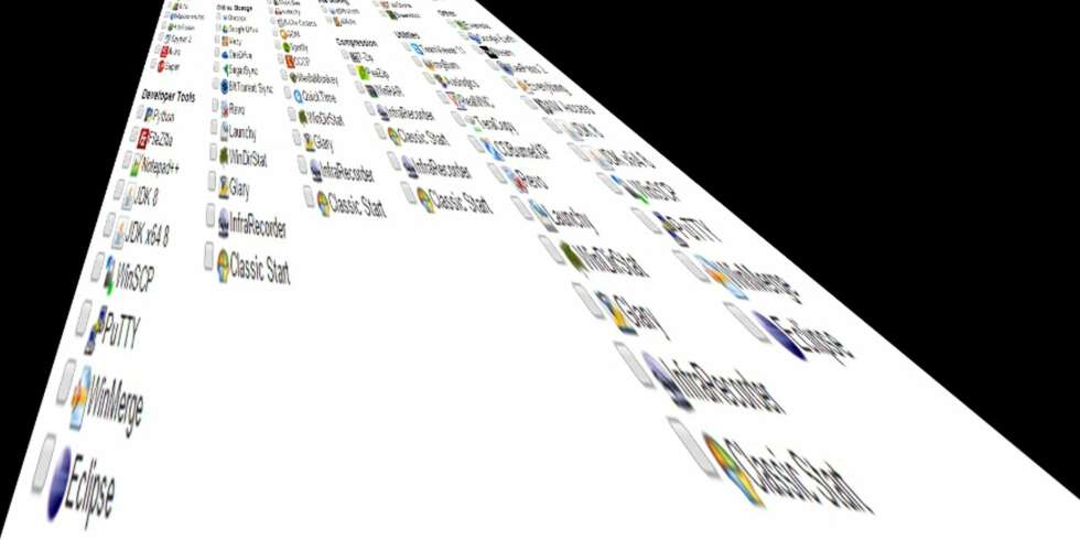 Ninite har en lang liste over programmer du kan velge å installere. Du finner neppe alle programmene du bruker her, men vi fant i alle fall en god del av dem. Ninite har en lang liste over programmer du kan velge å installere. Du finner neppe alle programmene du bruker her, men vi fant i alle fall en god del av dem.