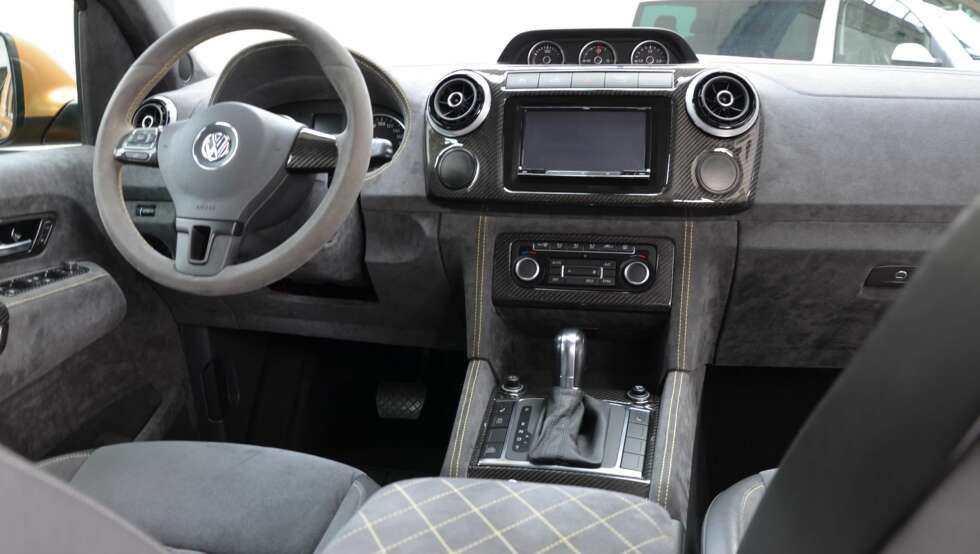 AMAROK: Spesialversjon er utstyrt med en åttetrinns Tiptronic automatkasse. Foto: MTM AMAROK: Spesialversjon er utstyrt med en åttetrinns Tiptronic automatkasse. Foto: MTM