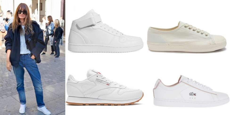 RETROSTIL: Fra New Yorker, kr 249, fra Tretorn, kr 800, fra Reebok, kr 800 og fra Lacoste, kr 999. RETROSTIL: Fra New Yorker, kr 249, fra Tretorn, kr 800, fra Reebok, kr 800 og fra Lacoste, kr 999.