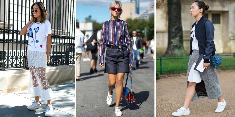 KONTRASTER ER KULT TIL SPORTY SKO: Kombinér gjerne skoene med detaøjer som frynser, blonder og striper for en kul stil. KONTRASTER ER KULT TIL SPORTY SKO: Kombinér gjerne skoene med detaøjer som frynser, blonder og striper for en kul stil.