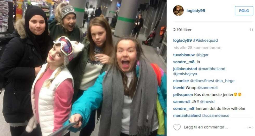 @loglady99 Noora Sætre fra Skam: #påskesquad Alle rollekarakterene i Skam har hver sin Instagram-profil. @loglady99 Noora Sætre fra Skam: #påskesquad Alle rollekarakterene i Skam har hver sin Instagram-profil.
