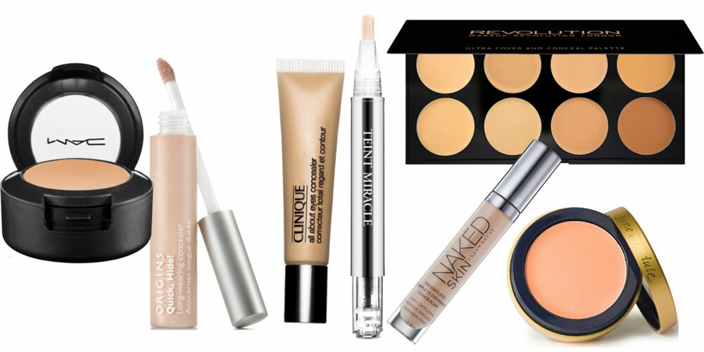 KJØPETIPS: Studio Finish Concealer fra MAC, kr 160, Plantscription Anti-aging Concealer fra Origins, kr 190, All About Eyes Concealer fra Clinique, kr 190, Teint Miracle Concealer fra Lancôme, kr 320, Ultra Cover and Conceal Palette fra Makeup Revolution, kr 119, Naked Skin Weightless Complete Coverage Concealer fra Urban Decay, kr 190 og Enlighten Concealer fra Jane Iredale, kr 385.
KJØPETIPS: Studio Finish Concealer fra MAC, kr 160, Plantscription Anti-aging Concealer fra Origins, kr 190, All About Eyes Concealer fra Clinique, kr 190, Teint Miracle Concealer fra Lancôme, kr 320, Ultra Cover and Conceal Palette fra Makeup Revolution, kr 119, Naked Skin Weightless Complete Coverage Concealer fra Urban Decay, kr 190 og Enlighten Concealer fra Jane Iredale, kr 385.