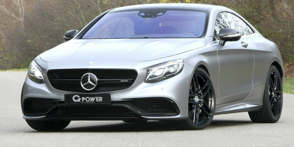 MER POWER:Konkurrenten G-Power har et alternativ. G-Power er kanskje mest kjent for å tune BMW-er, men har denne gangen tatt for seg en Mercdes S 63 AMG Coupé. Bilen har fått G-Powers egen Bi-Tronik 5 V1-oppgradering, som gjør V8 biturbo-motoren yter 705 hk i stedet for 585 hk. Dreiemomentet er økt fra 900 til 1000 Nm, og 0-100 km/t skal gå unna på 3,8 sekunder. MER POWER:Konkurrenten G-Power har et alternativ. G-Power er kanskje mest kjent for å tune BMW-er, men har denne gangen tatt for seg en Mercdes S 63 AMG Coupé. Bilen har fått G-Powers egen Bi-Tronik 5 V1-oppgradering, som gjør V8 biturbo-motoren yter 705 hk i stedet for 585 hk. Dreiemomentet er økt fra 900 til 1000 Nm, og 0-100 km/t skal gå unna på 3,8 sekunder.