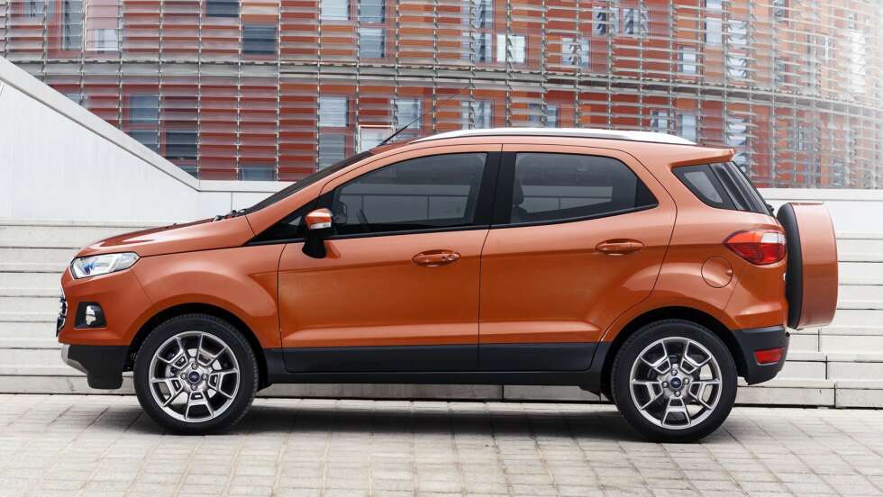 DROPPET: Ford EcoSport kommer uten reservehjul på bakluken. FOTO: Ford DROPPET: Ford EcoSport kommer uten reservehjul på bakluken. FOTO: Ford