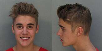 Justin Biebers mugshot Justin Biebers mugshot
