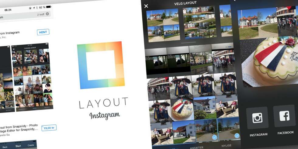 LAYOUT: Nå kan du lage bildekollasjer for Instagram med Layout - en ny app fra Instgram. Foreløpig kun tilgjengelig for iPhone/iOS. LAYOUT: Nå kan du lage bildekollasjer for Instagram med Layout - en ny app fra Instgram. Foreløpig kun tilgjengelig for iPhone/iOS.