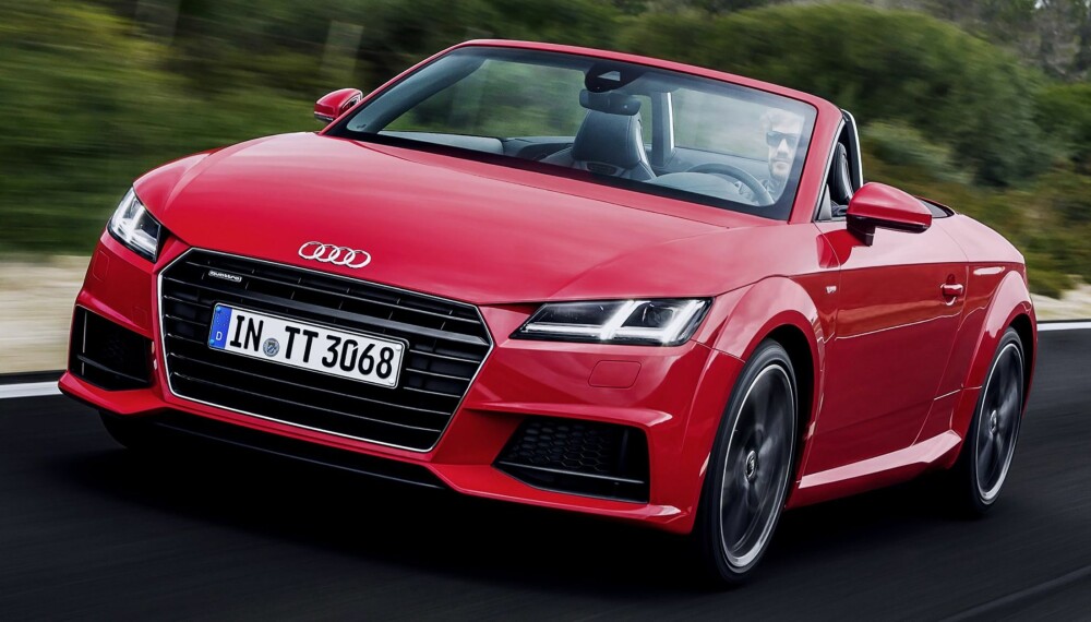 PÅ SKINNER: TT er ikke en rendyrket sportsbil, i hvert fall ikke med dieselmotor. Men den er uten nykker. FOTO: Audi PÅ SKINNER: TT er ikke en rendyrket sportsbil, i hvert fall ikke med dieselmotor. Men den er uten nykker. FOTO: Audi