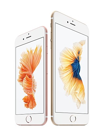 LIKT: Utseendemessig skiller ikke iPhone 6s og 6s Plus seg fra forgjengerene. Forskjellen er forskjellig fargevalg og at det er brukt samme type aluminium som i Apple Watch. LIKT: Utseendemessig skiller ikke iPhone 6s og 6s Plus seg fra forgjengerene. Forskjellen er forskjellig fargevalg og at det er brukt samme type aluminium som i Apple Watch.