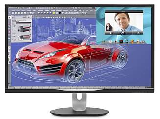 DISKRET: Utseendemessig gjør Philips BDM3270QP lite ut av seg. Rammen er mørk og tynn nok til å ikke ta bort oppmerksomheten fra skjerminnholdet. DISKRET: Utseendemessig gjør Philips BDM3270QP lite ut av seg. Rammen er mørk og tynn nok til å ikke ta bort oppmerksomheten fra skjerminnholdet.
