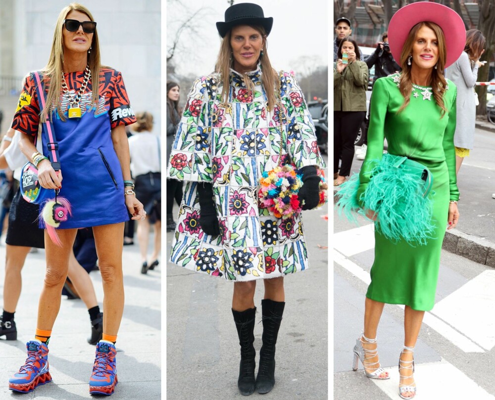 DRONNINGEN AV GLAMCORE: Italienske Anna Dello Russo er editor-at-large og creative consultant for Vogue Japan, og har i lang tid kledd seg overdrevet og uvanlig – uavhengig av glamcore-trenden som nå har dukket opp. DRONNINGEN AV GLAMCORE: Italienske Anna Dello Russo er editor-at-large og creative consultant for Vogue Japan, og har i lang tid kledd seg overdrevet og uvanlig – uavhengig av glamcore-trenden som nå har dukket opp.