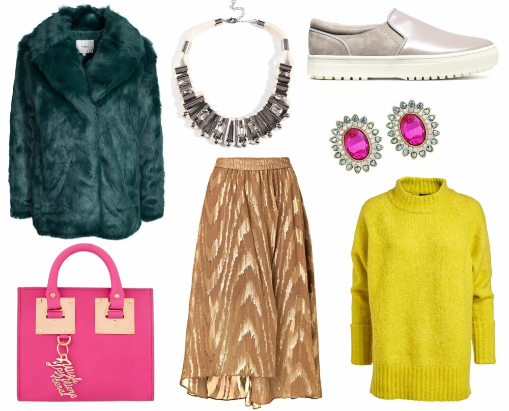 INSPIRASJON (f.v.): Selected Femme Sfbania ls coat/Nelly, kr 1695. Bik Bok Rope Necklace, kr 199. H&M sneakers i skinn og mokka, kr 399. By Malene Birger Wynna Skirt, kr 3399. Gina Tricot Sparke Stud Earrings, kr 129. Sophie Hulme Box leather shoulder bag/Net-a-porter, kr 5718. Lindex genser i ullblanding, kr 699. INSPIRASJON (f.v.): Selected Femme Sfbania ls coat/Nelly, kr 1695. Bik Bok Rope Necklace, kr 199. H&M sneakers i skinn og mokka, kr 399. By Malene Birger Wynna Skirt, kr 3399. Gina Tricot Sparke Stud Earrings, kr 129. Sophie Hulme Box leather shoulder bag/Net-a-porter, kr 5718. Lindex genser i ullblanding, kr 699.