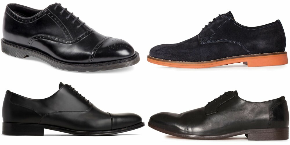 PENSKO (øverst fra venstre): Dr. Martens, kr 1600. Gant, kr 1596. Aldo, kr 999. Tiger of Sweden, kr 1995. PENSKO (øverst fra venstre): Dr. Martens, kr 1600. Gant, kr 1596. Aldo, kr 999. Tiger of Sweden, kr 1995.