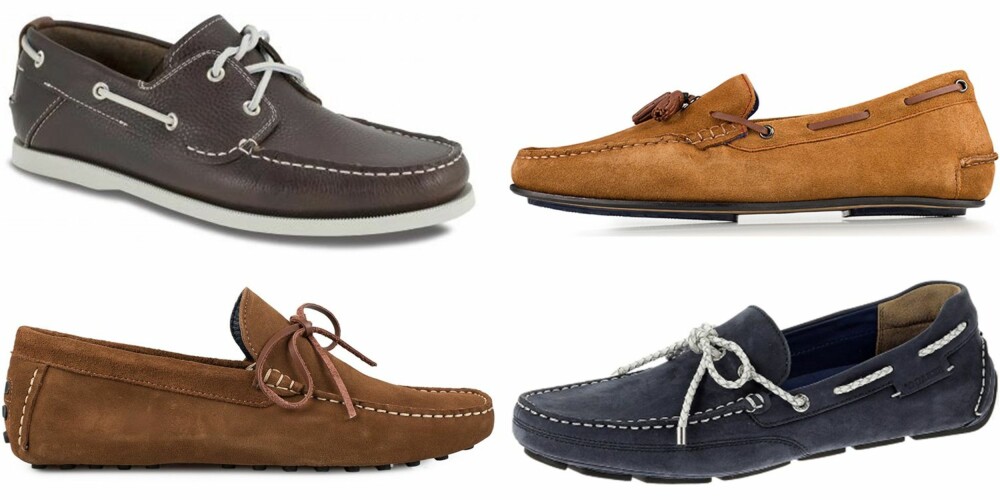 FRITIDSSKO FOR MENN (øverst fra venstre): Cafeina, kr 998. Ted Baker, kr 1795. Tiger of Sweden, kr 1795. Sebago, kr 500. FRITIDSSKO FOR MENN (øverst fra venstre): Cafeina, kr 998. Ted Baker, kr 1795. Tiger of Sweden, kr 1795. Sebago, kr 500.