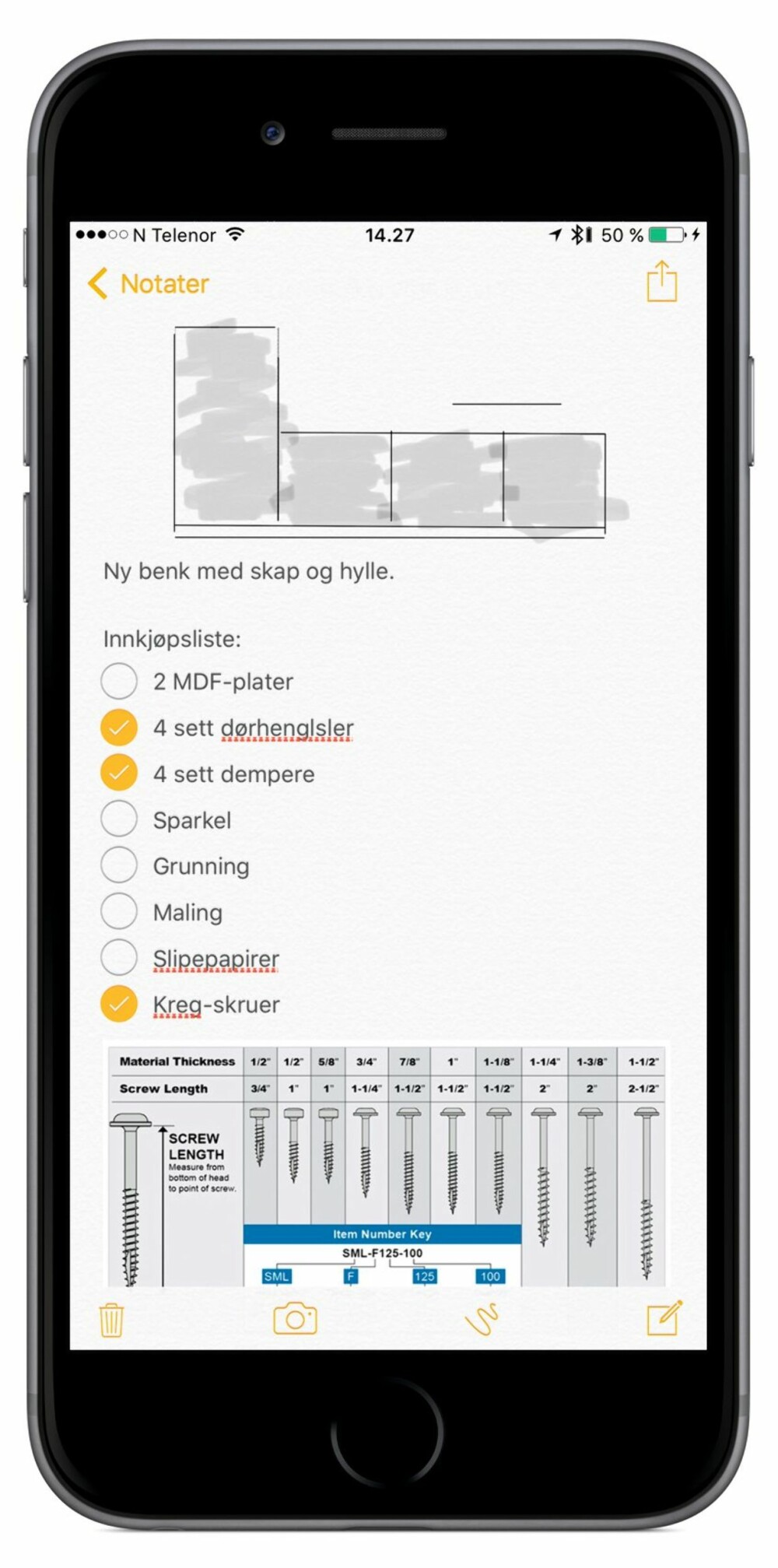SØMLØST: Notater-appen har blitt mye mer omfattende, og fungerer sømløst mot Mac via iCloud. SØMLØST: Notater-appen har blitt mye mer omfattende, og fungerer sømløst mot Mac via iCloud.