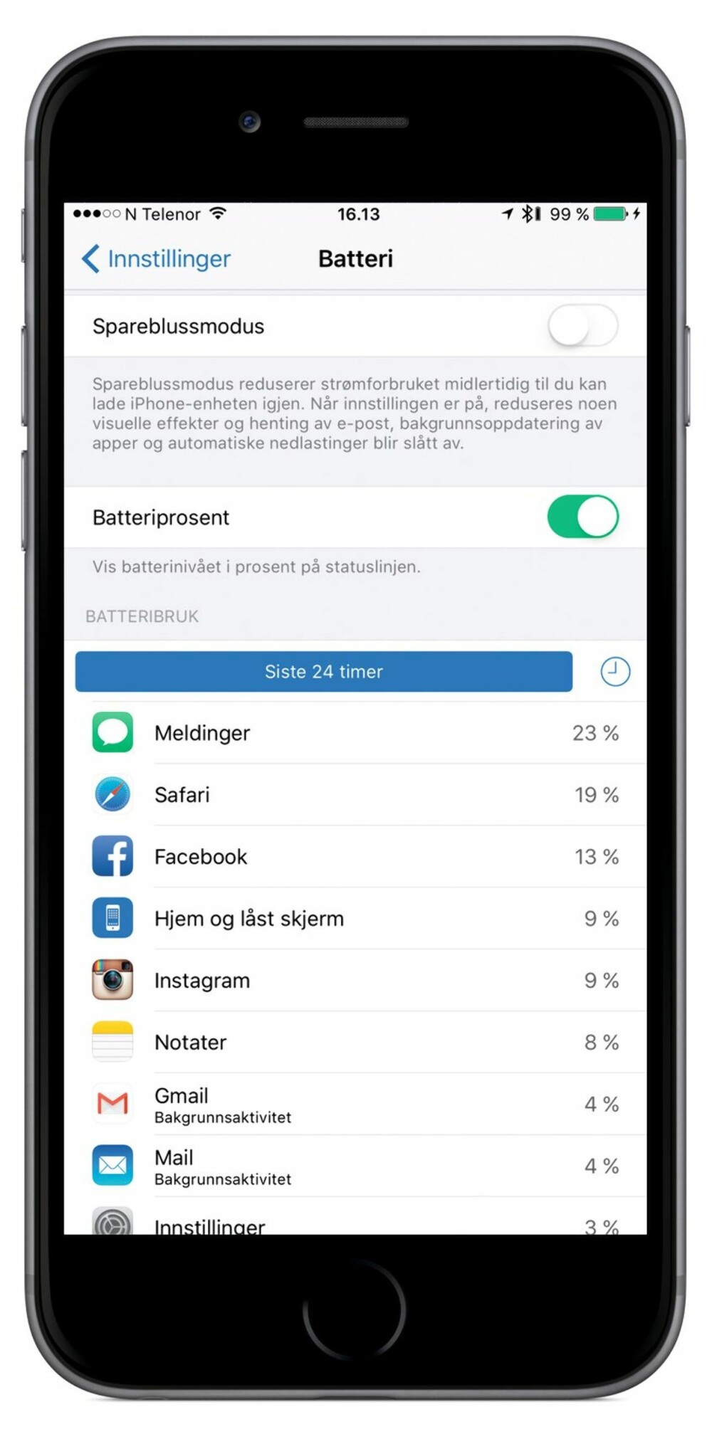 STATISTIKK: Det er lett å få oversikt over hvilke apper som bruker mest batteri og hvor mye du bruker dem. STATISTIKK: Det er lett å få oversikt over hvilke apper som bruker mest batteri og hvor mye du bruker dem.