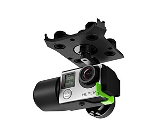 GIMBAL: En gimbal stabiliserer droneopptaket ved å motvirke bevegelser i alle akser. Gimbal-en følger ikke med Solo, men må kjøpes ved siden av for 4800 kroner. GIMBAL: En gimbal stabiliserer droneopptaket ved å motvirke bevegelser i alle akser. Gimbal-en følger ikke med Solo, men må kjøpes ved siden av for 4800 kroner.