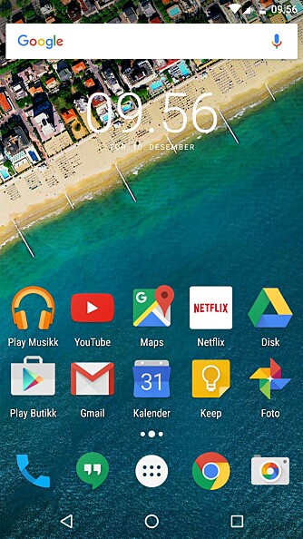 ANDROID: Det er lite som kludrer til på LG Nexus 5X. Den kjører ren Android 6, og bare Googles app-pakke er forhåndsinstallert. ANDROID: Det er lite som kludrer til på LG Nexus 5X. Den kjører ren Android 6, og bare Googles app-pakke er forhåndsinstallert.