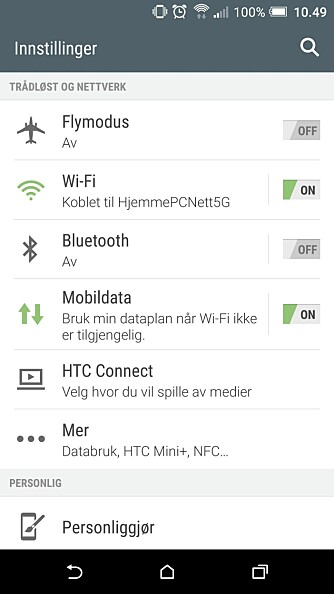 BRUK WI-FI: Husk at du kan spare mobildata ved å bruke wi-fi der det er tilgjengelig. Du kan også slå av mobildata i menyen til telefonen din, og dermed være sikker på at du bare bruker datatrafikk når du er tilkoblet wi-fi. BRUK WI-FI: Husk at du kan spare mobildata ved å bruke wi-fi der det er tilgjengelig. Du kan også slå av mobildata i menyen til telefonen din, og dermed være sikker på at du bare bruker datatrafikk når du er tilkoblet wi-fi.