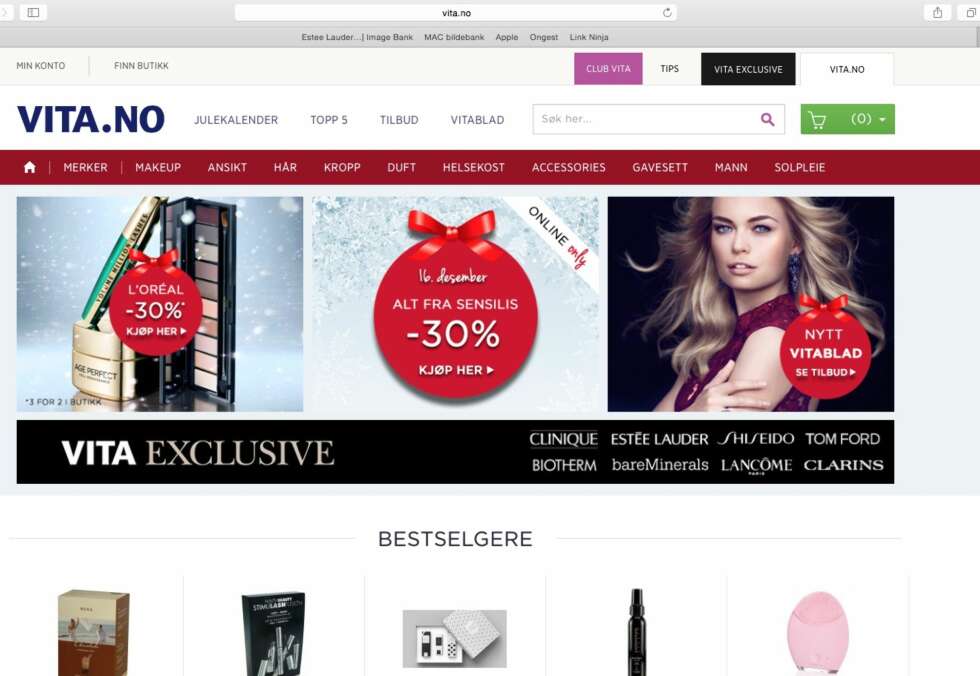 ENKEL OG TRYGG: Vita.no er like lett å handle på som de fysiske butikkene. ENKEL OG TRYGG: Vita.no er like lett å handle på som de fysiske butikkene.