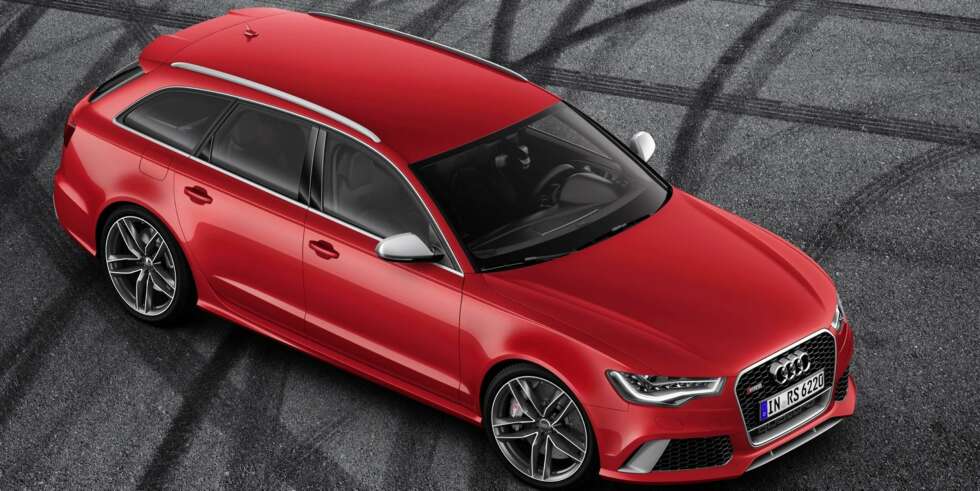 TRADISJON: De raskeste Audiene har speil i sølvfarge. På den nye RS6 Avant er de matte. FOTO: Audi TRADISJON: De raskeste Audiene har speil i sølvfarge. På den nye RS6 Avant er de matte. FOTO: Audi