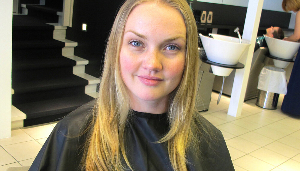 FØR BEHANDLING: Slik så journalisten ut før "Beach Waves"-behandlingen. FØR BEHANDLING: Slik så journalisten ut før "Beach Waves"-behandlingen.