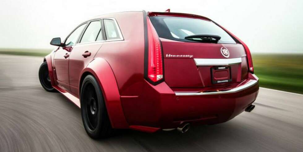 CADILLAC: Hennessey har gjort Cadillac CTS-V Sportwagon til et absolutt monster. FOTO: Produsent CADILLAC: Hennessey har gjort Cadillac CTS-V Sportwagon til et absolutt monster. FOTO: Produsent