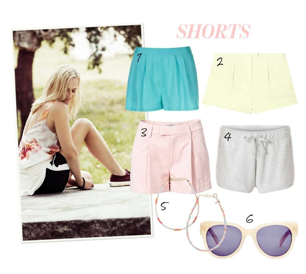 SHORTSEN: En kort shorts i lyse farger passer perfekt til sene sommerkvelder. SHORTSEN: En kort shorts i lyse farger passer perfekt til sene sommerkvelder.