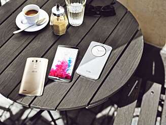 PLAST: LG G3 har et pent utseende, uten å være noen designbombe. Baksiden er av plast, men kjennes likevel solid. PLAST: LG G3 har et pent utseende, uten å være noen designbombe. Baksiden er av plast, men kjennes likevel solid.