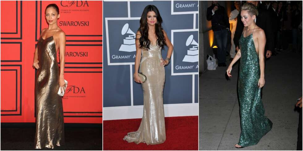 SLIP DRESS: Kjendiser som Nicole Richie, Selena Gomez og Miley Cyrus elsker at trenden med å bruke underkjoler alene endelig er tilbake. SLIP DRESS: Kjendiser som Nicole Richie, Selena Gomez og Miley Cyrus elsker at trenden med å bruke underkjoler alene endelig er tilbake.