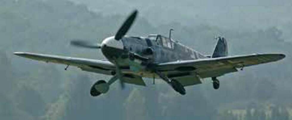 agerflyet til Ehrler var en Messerschmitt Bf 109, samme type som denne restaurerte utgaven. agerflyet til Ehrler var en Messerschmitt Bf 109, samme type som denne restaurerte utgaven.