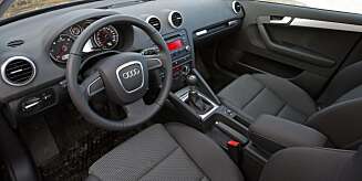 KVALITET: Solid finsih og funksjonelt interiør er blant de beste egenskapene i Audi A3. KVALITET: Solid finsih og funksjonelt interiør er blant de beste egenskapene i Audi A3.
