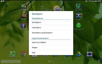 MAPPER: Du kan enkelt lage mapper på startskjermen. MAPPER: Du kan enkelt lage mapper på startskjermen.