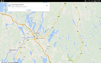 KARTLAGRING: Det kan være praktisk å kunne lagre et kartutsnitt lokalt. KARTLAGRING: Det kan være praktisk å kunne lagre et kartutsnitt lokalt.
