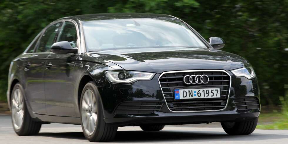 GJERRIGST AV DE STORE: AUDI A6 2,0 TDI sedan. FOTO: Terje Bjørnsen GJERRIGST AV DE STORE: AUDI A6 2,0 TDI sedan. FOTO: Terje Bjørnsen