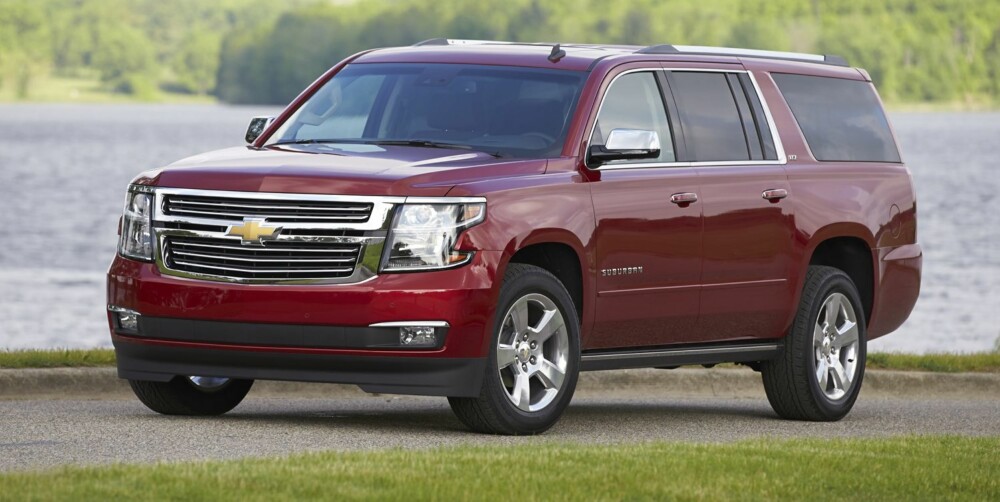 BIGGER MEANS BETTER: Helt nye Chevrolet Suburban 1500 LTZ kan du se på Vi Menn Bil Top Gears stand på Oslo Motor Show. BIGGER MEANS BETTER: Helt nye Chevrolet Suburban 1500 LTZ kan du se på Vi Menn Bil Top Gears stand på Oslo Motor Show.