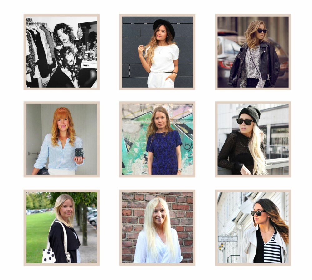 BUDSJETTBLOGGERNE: Billig inspirasjon? Her er ni bloggere du bør følge, for inspirasjon til budsjettshoppingen. Øvers fra venstre: Whatihave.femelle.no, Gigglesndimples.com, Kenzas.se, Colorelle.se, Infashionwebelieve.com, Victoriatornegren.no, Ditteblog.dk, Mariarogersdotter.com og Kristinabe.blogg.no. BUDSJETTBLOGGERNE: Billig inspirasjon? Her er ni bloggere du bør følge, for inspirasjon til budsjettshoppingen. Øvers fra venstre: Whatihave.femelle.no, Gigglesndimples.com, Kenzas.se, Colorelle.se, Infashionwebelieve.com, Victoriatornegren.no, Ditteblog.dk, Mariarogersdotter.com og Kristinabe.blogg.no.