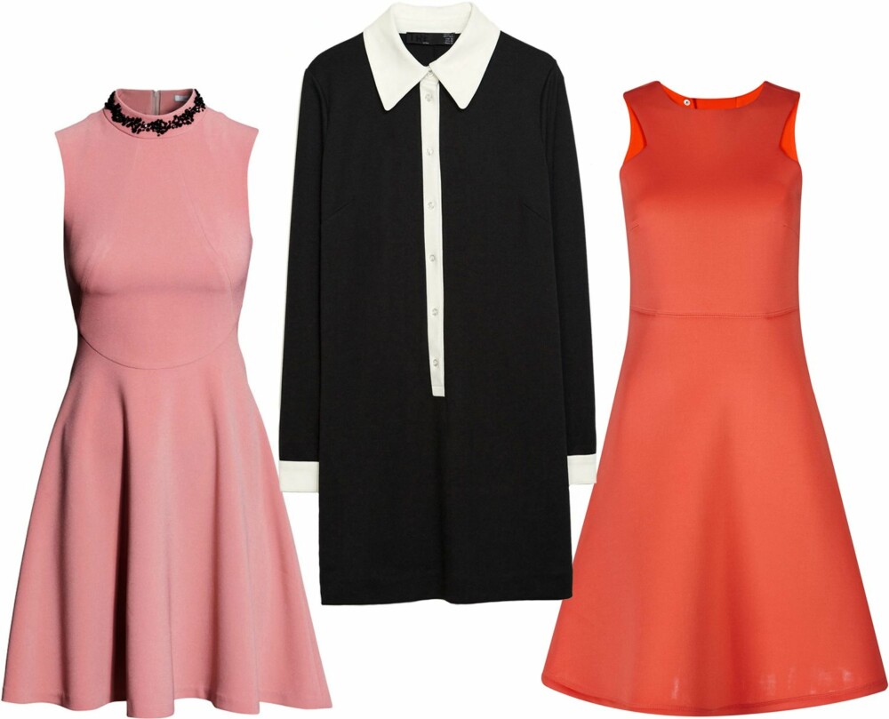 FRA VENSTRE: H&M, kr 399. Zara, kr 299. Gina Tricot, kr 399. FRA VENSTRE: H&M, kr 399. Zara, kr 299. Gina Tricot, kr 399.