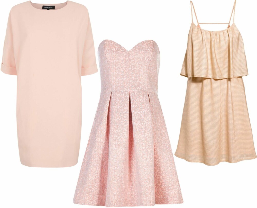 FRA VENSTRE: Haaning & Htoon, kr 1700. Gina Tricot, kr 399. H&M, kr 299. FRA VENSTRE: Haaning & Htoon, kr 1700. Gina Tricot, kr 399. H&M, kr 299.