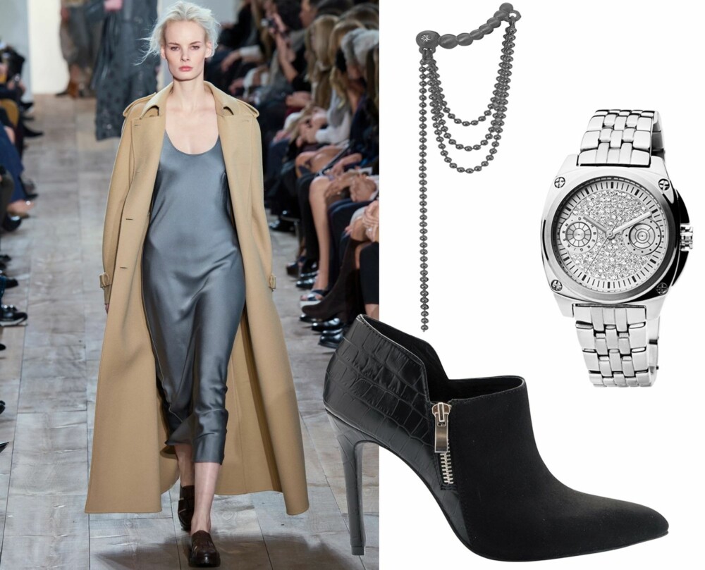 MINIMALISTISK MINI: Michael Kors har inkludert lekre midi-kjoler i sin kolleksjon denne vinteren. MINIMALISTISK MINI: Michael Kors har inkludert lekre midi-kjoler i sin kolleksjon denne vinteren.
