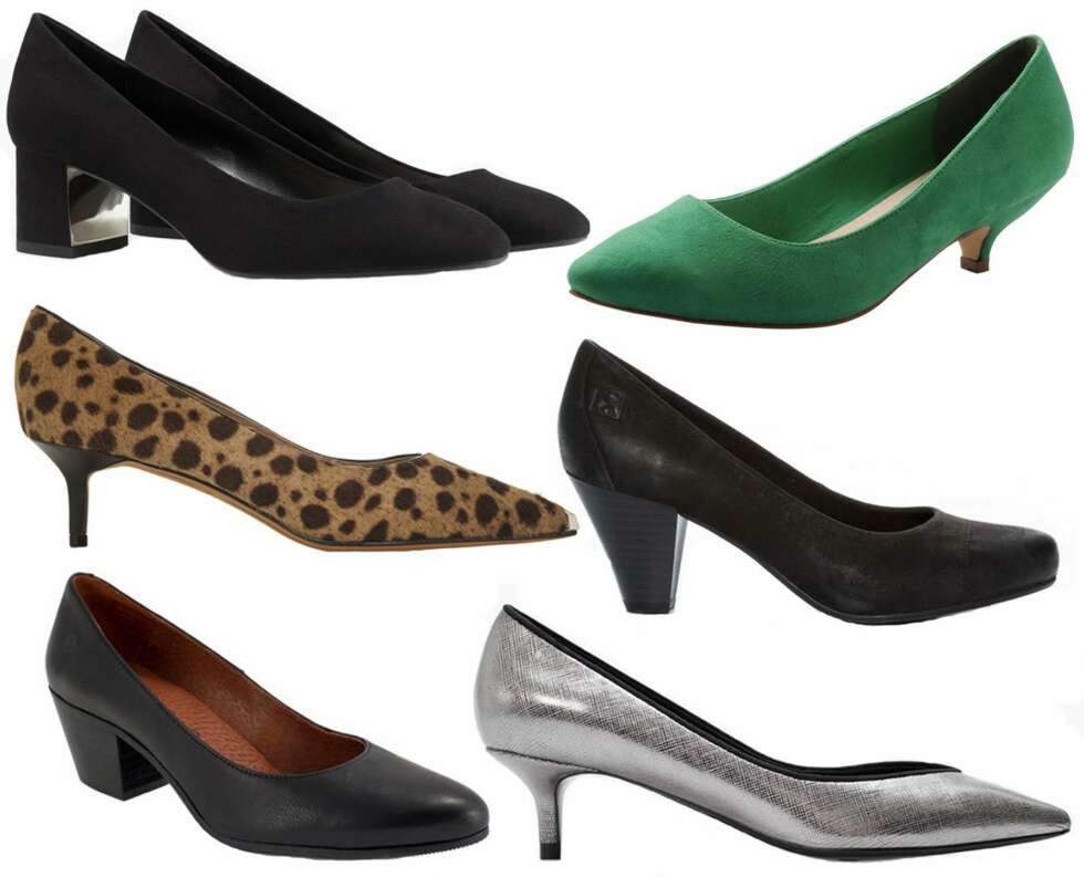 LAVE HÆLER: Fra venstre: Zara, kr 399. Bianco, kr 499. Givenchy, kr 6842. Din Sko, kr 499. Bianco, kr 899. Zara, kr 399. LAVE HÆLER: Fra venstre: Zara, kr 399. Bianco, kr 499. Givenchy, kr 6842. Din Sko, kr 499. Bianco, kr 899. Zara, kr 399.