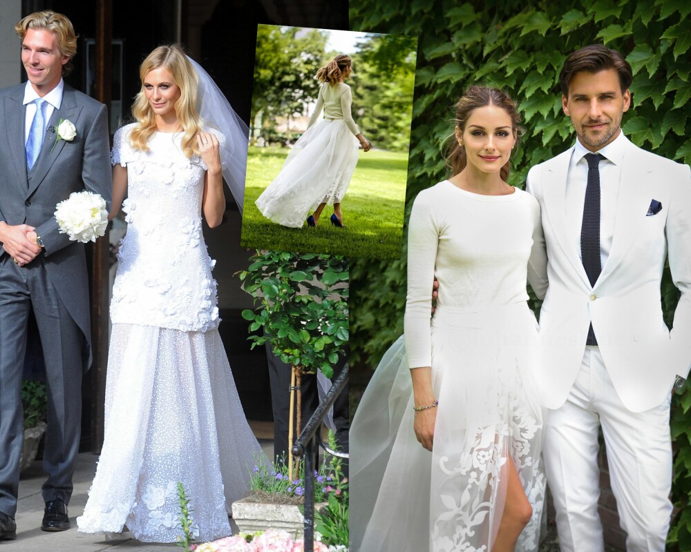 BRUDE-ØYEBLIKK: Poppy Delevingne, Olivia Palermo og Marthe Krogh imponerte flere i motebransjen med sine brudekjoler. BRUDE-ØYEBLIKK: Poppy Delevingne, Olivia Palermo og Marthe Krogh imponerte flere i motebransjen med sine brudekjoler.